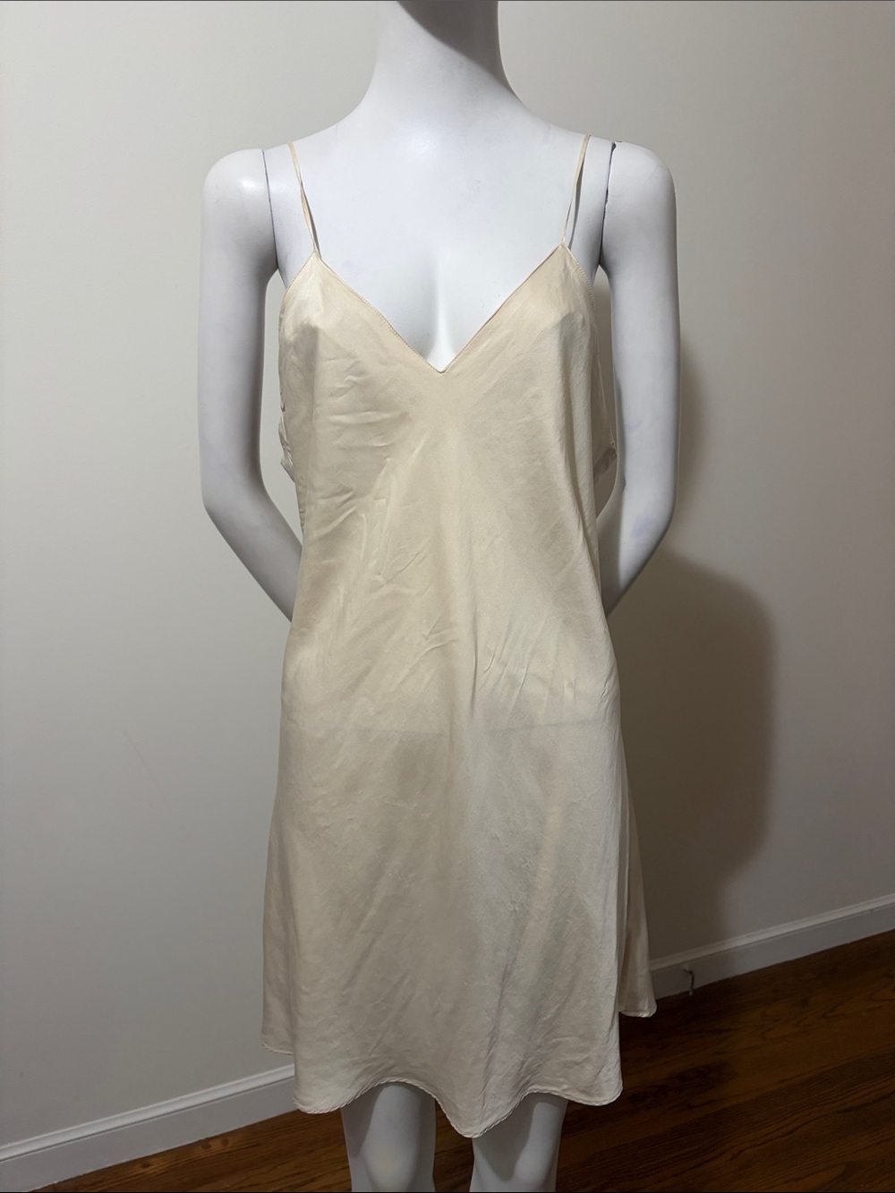 Vintage Victoria's Secret Gold Label Silk Slip Dress Medium 100% Silk